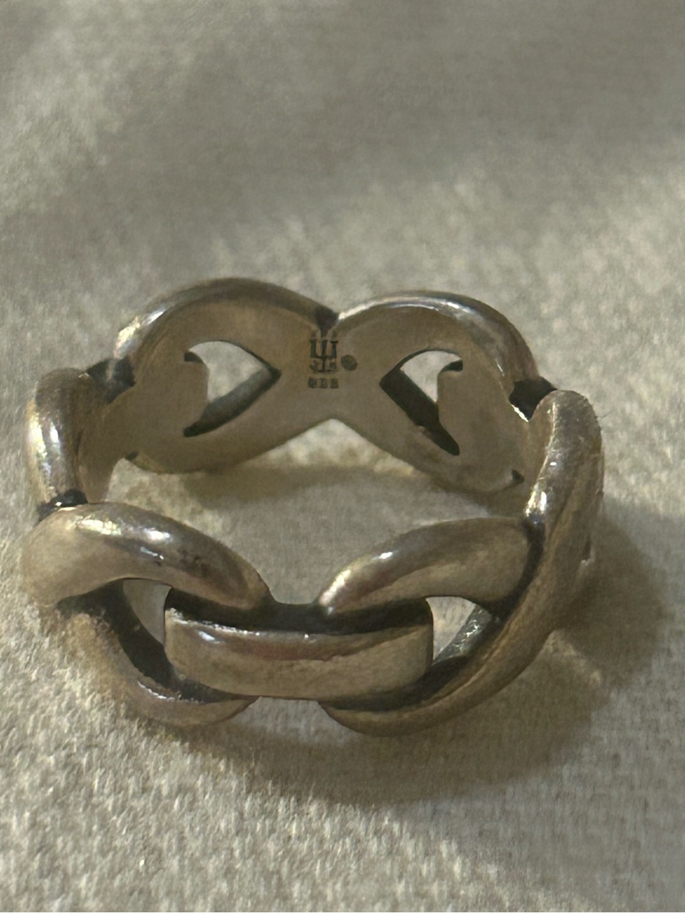 James Avery Retired 925 Sterling Silver Bold Infinity Band Ring Size 5.75